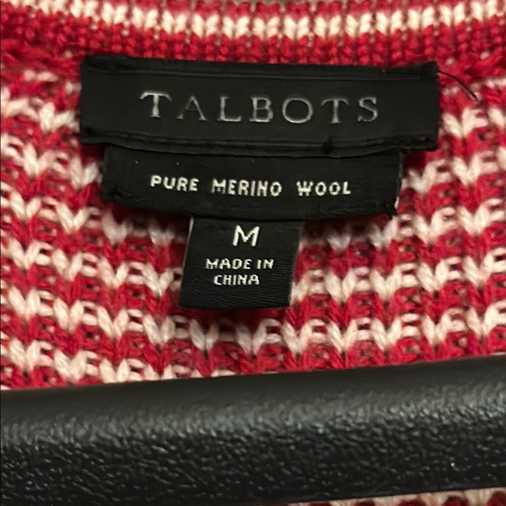 Talbots Red And White Patterned Jacket - image 2